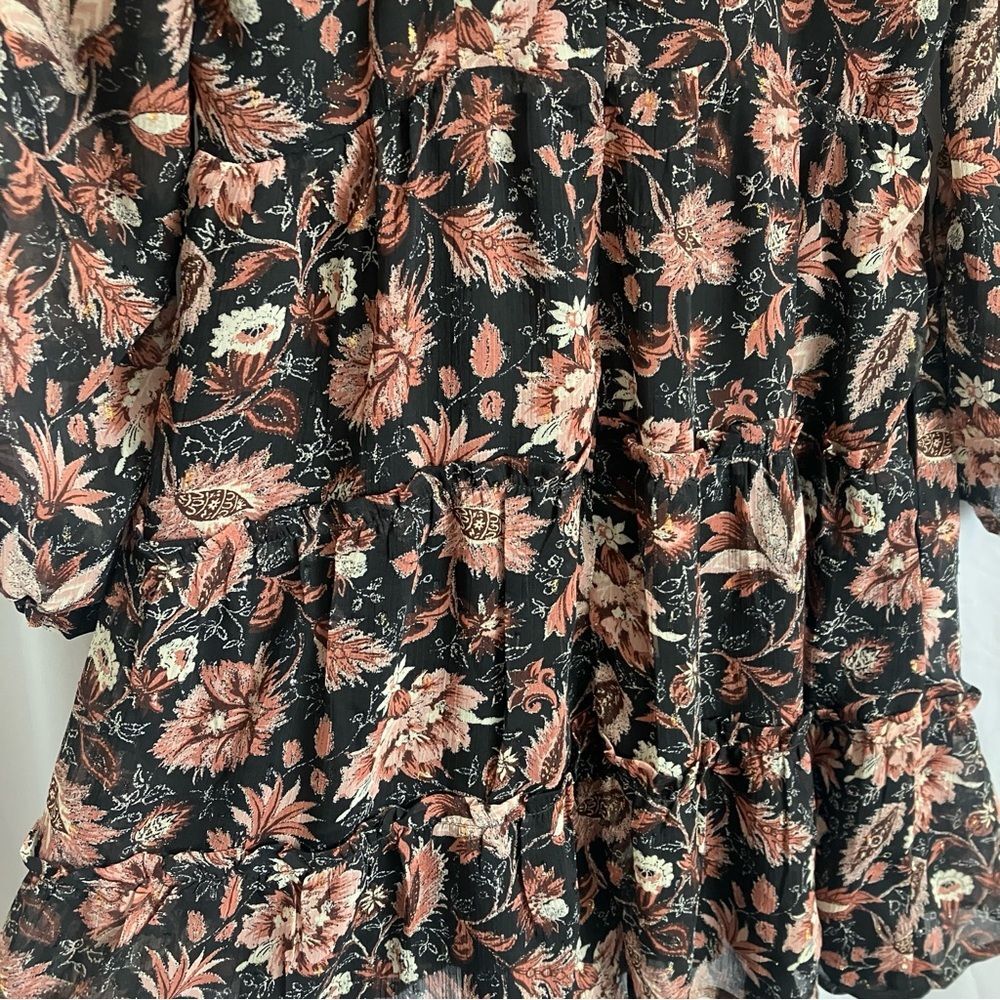 Madewell Amalia Tiered Floral Mini Dress XS - Picture 7 of 9